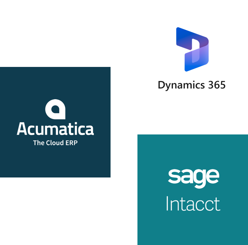 Dynamics 365, Acumatica, Sage Intacct